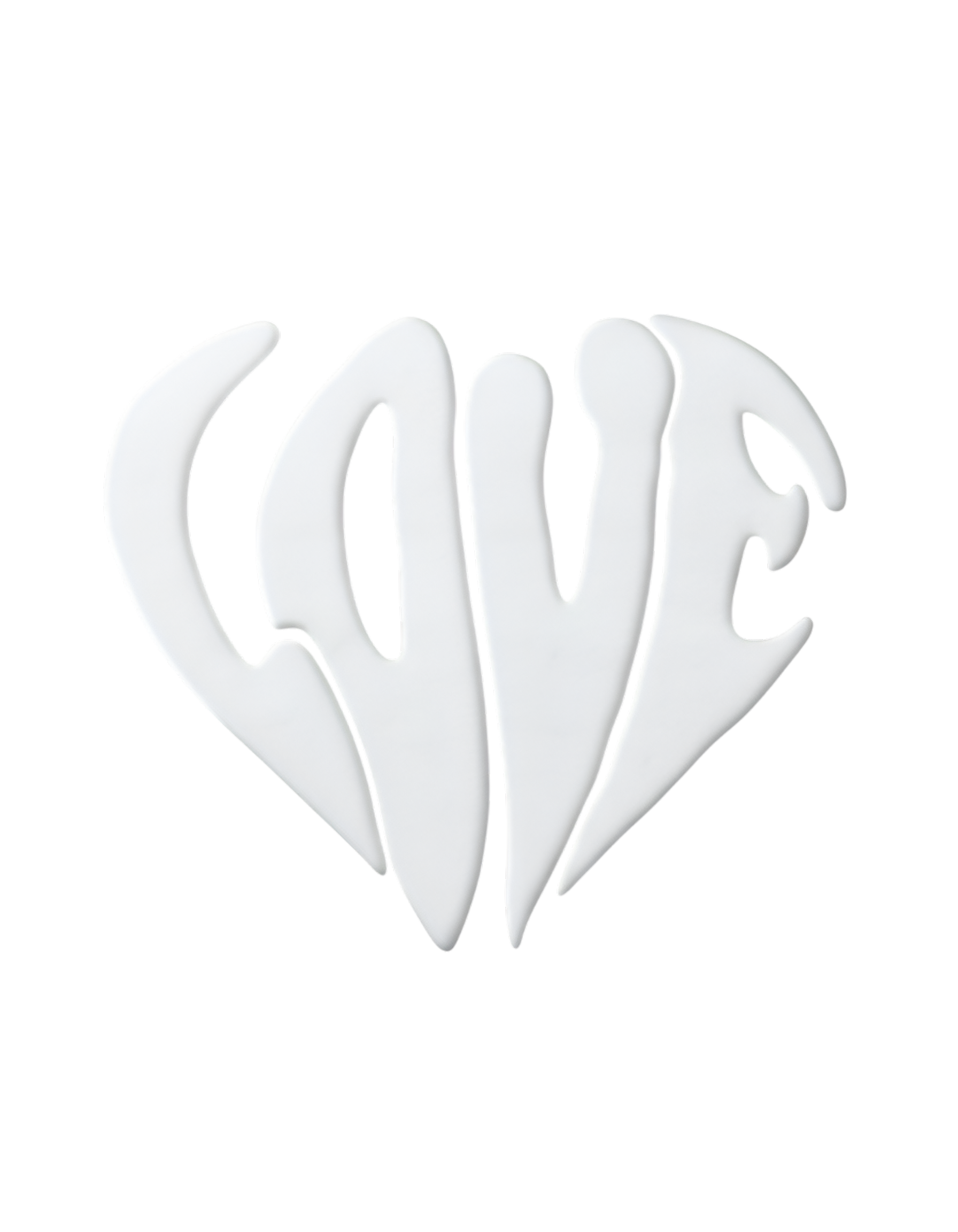 Oversized Love Print T-Shirt for Men & Women