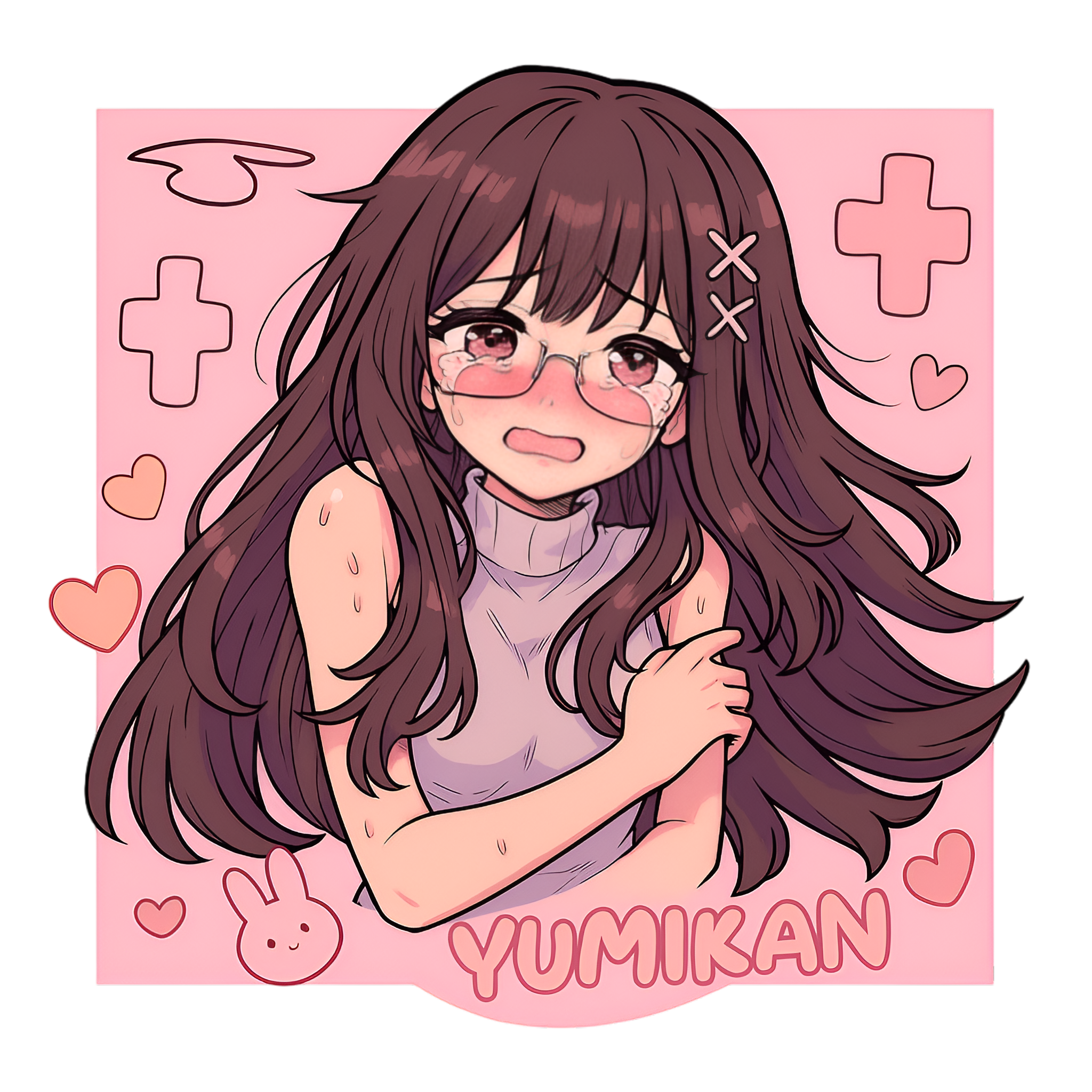 Oversized Anime Girl Print T-Shirt – YUMIKAN Graphic Tee