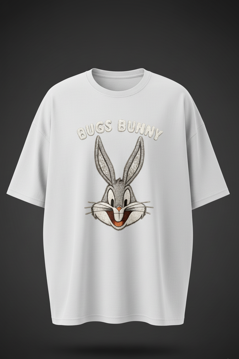 Oversized Bugs Bunny T-Shirt – Retro Cartoon Graphic Tee