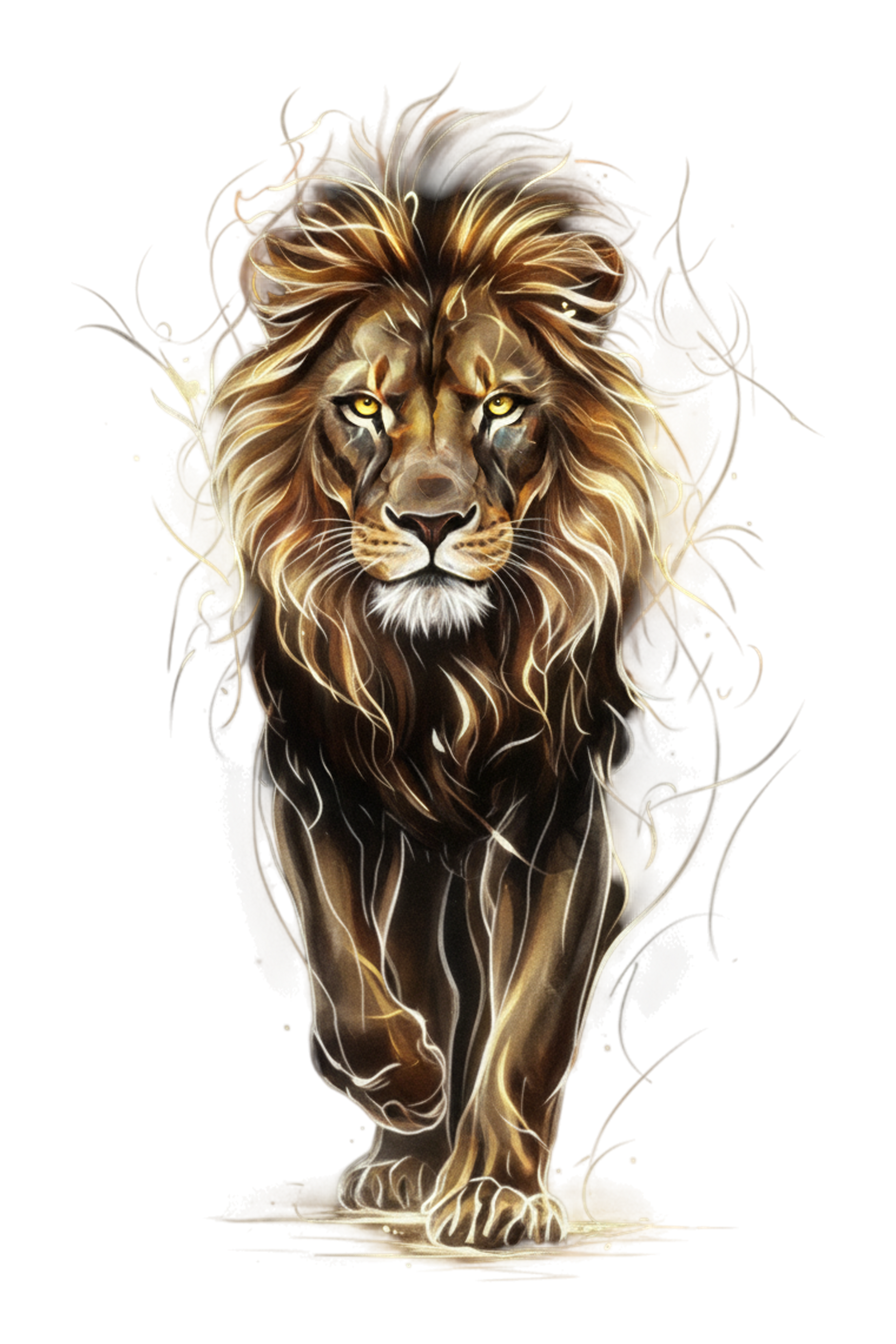 Unisex Lion Printed Hoodie