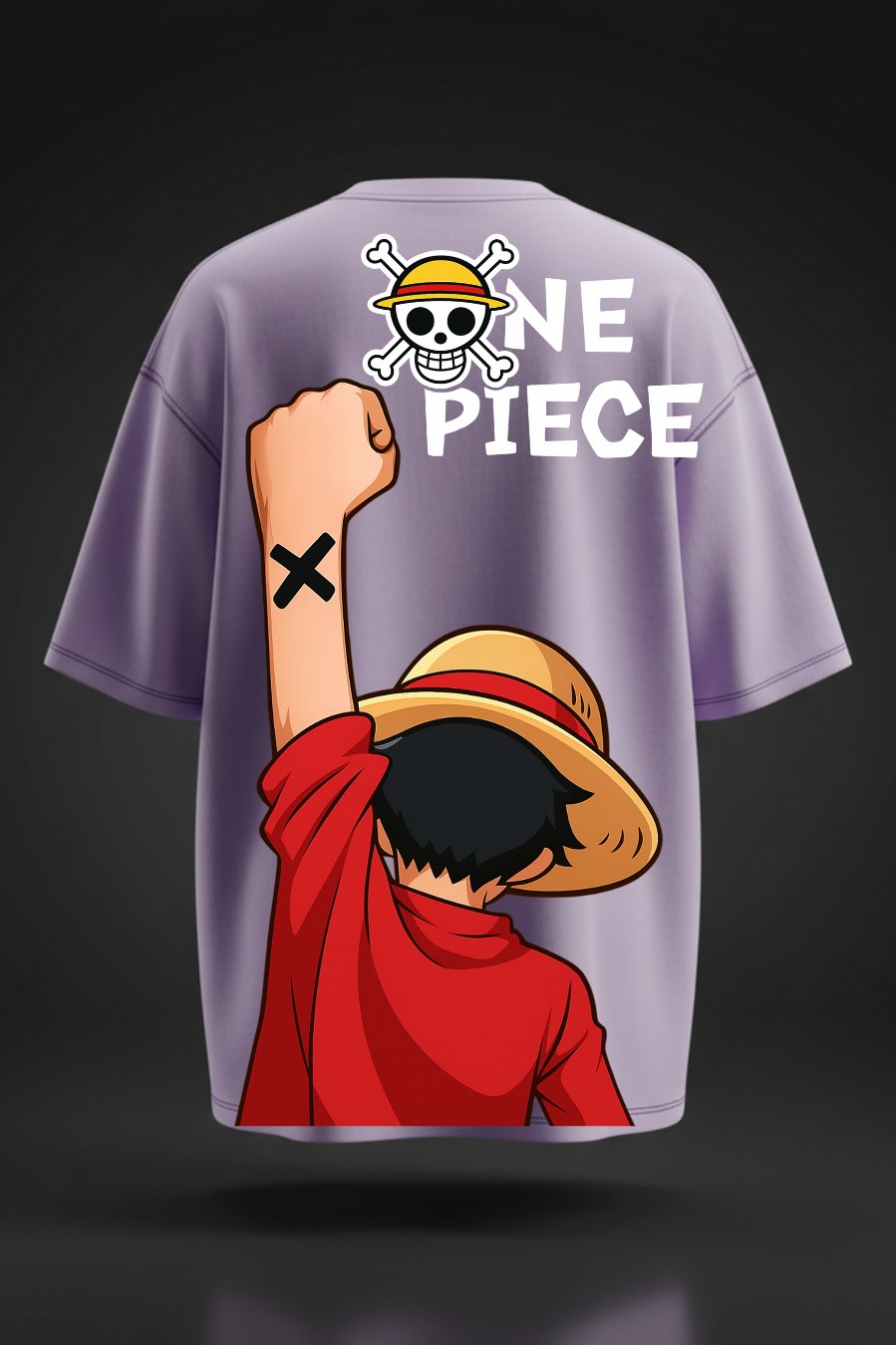 One Piece Oversized T-Shirt – Luffy Inspired Anime Streetwear