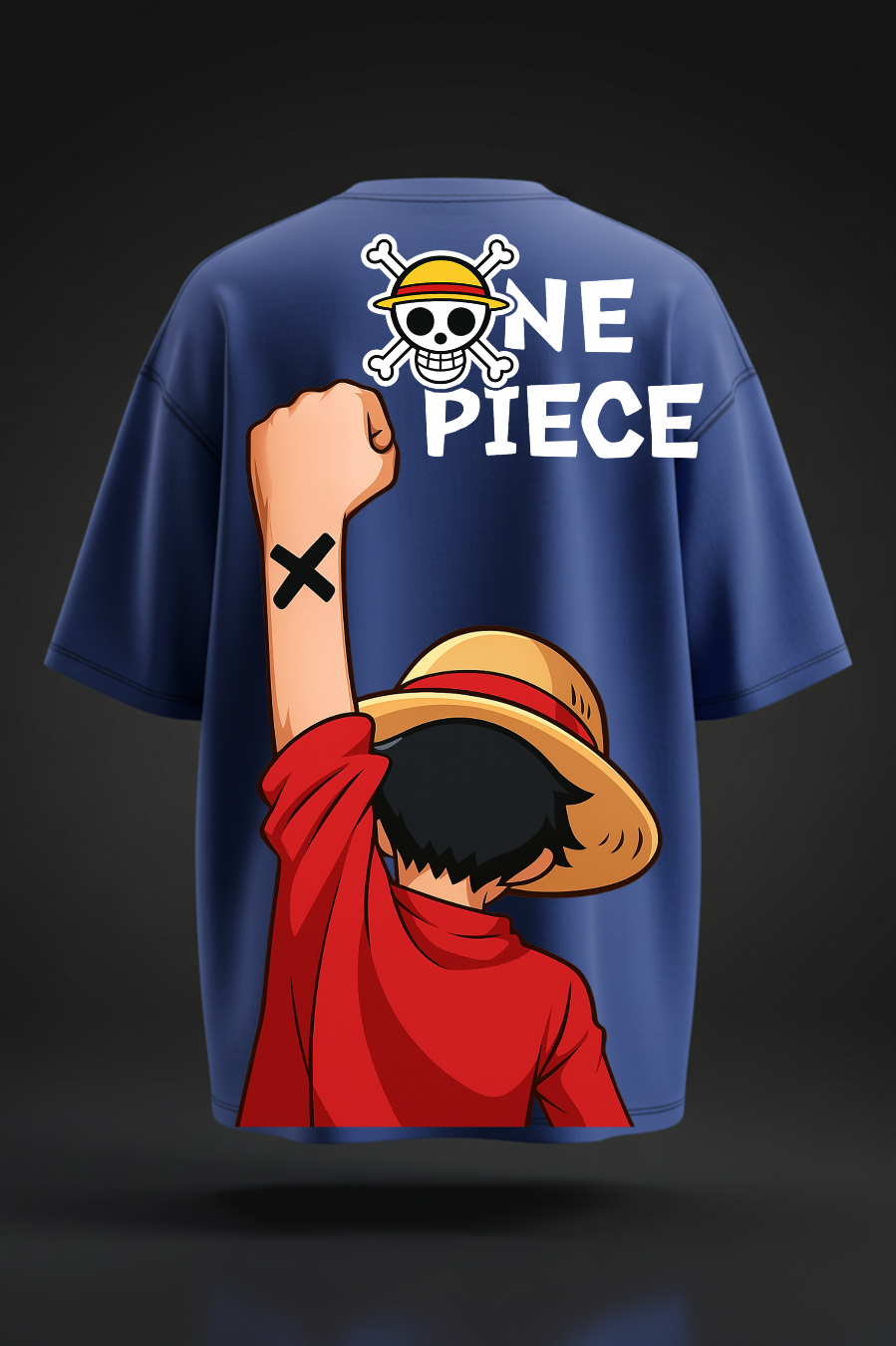 One Piece Oversized T-Shirt – Luffy Inspired Anime Streetwear