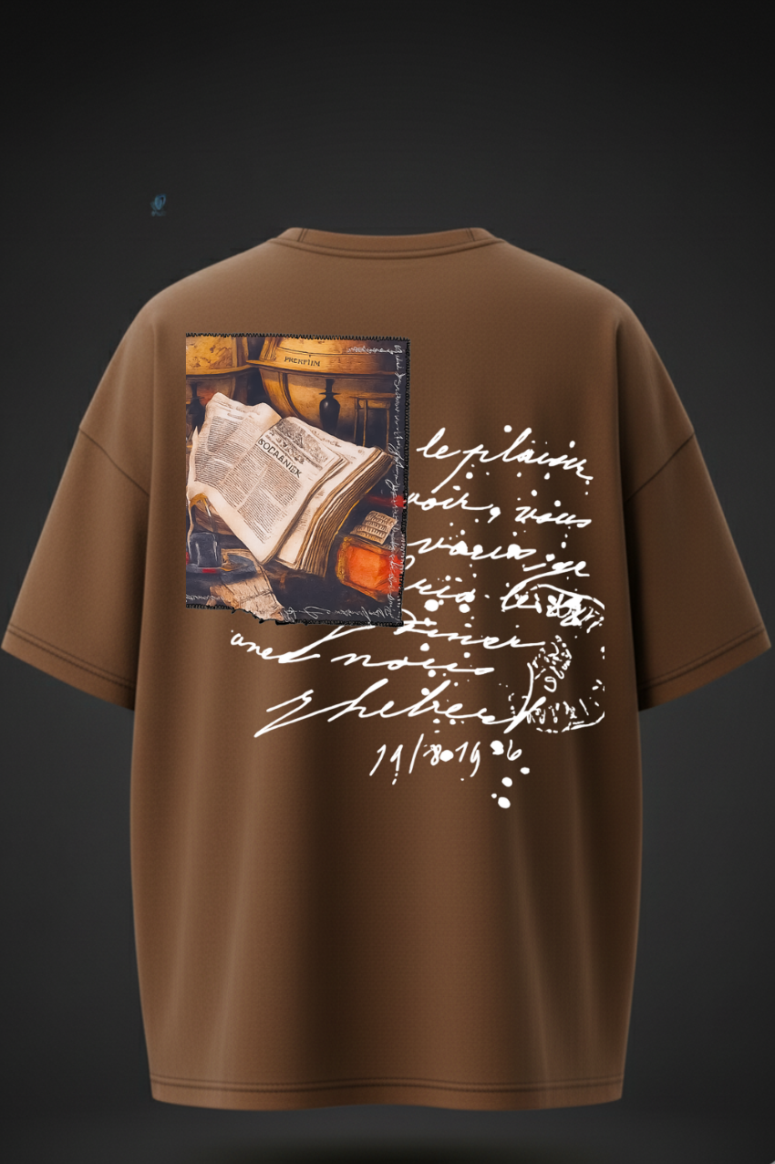 Book Oversized T-Shirt – Front & Back Print