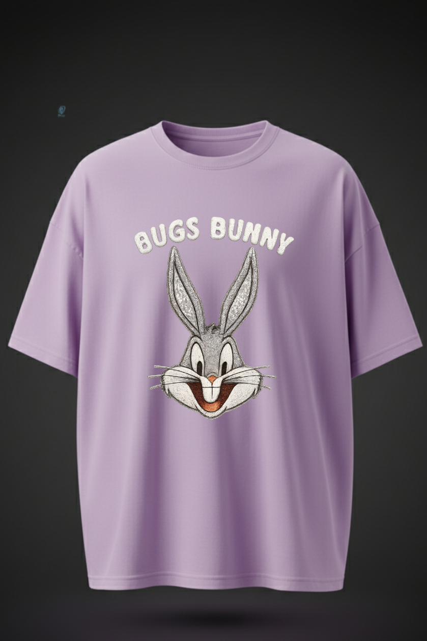 Oversized Bugs Bunny T-Shirt – Retro Cartoon Graphic Tee