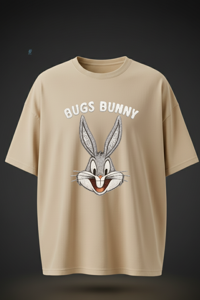 Oversized Bugs Bunny T-Shirt – Retro Cartoon Graphic Tee