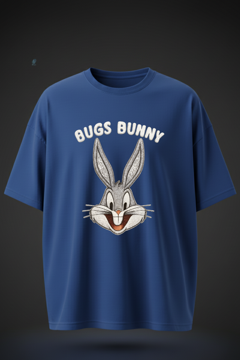 Oversized Bugs Bunny T-Shirt – Retro Cartoon Graphic Tee