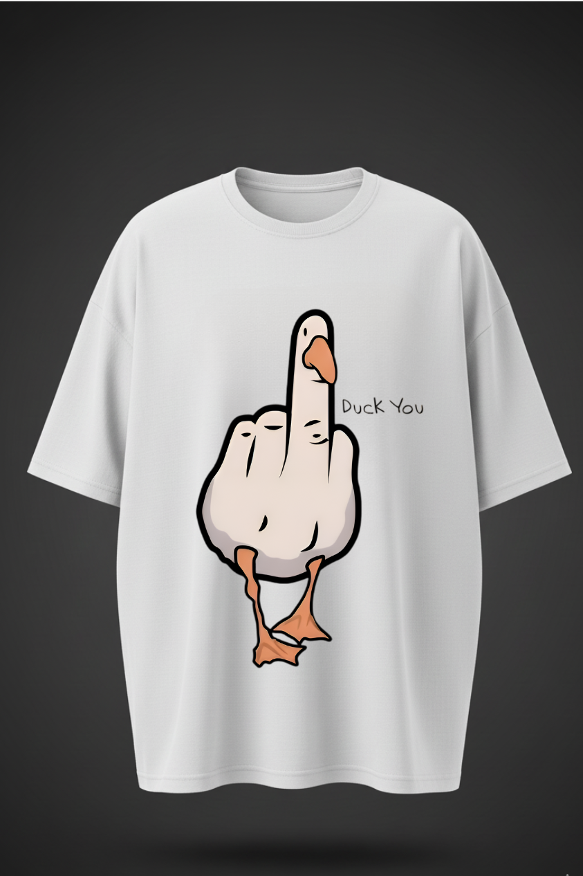 Oversized Duck Graphic T-Shirt – Bold Streetwear Statement