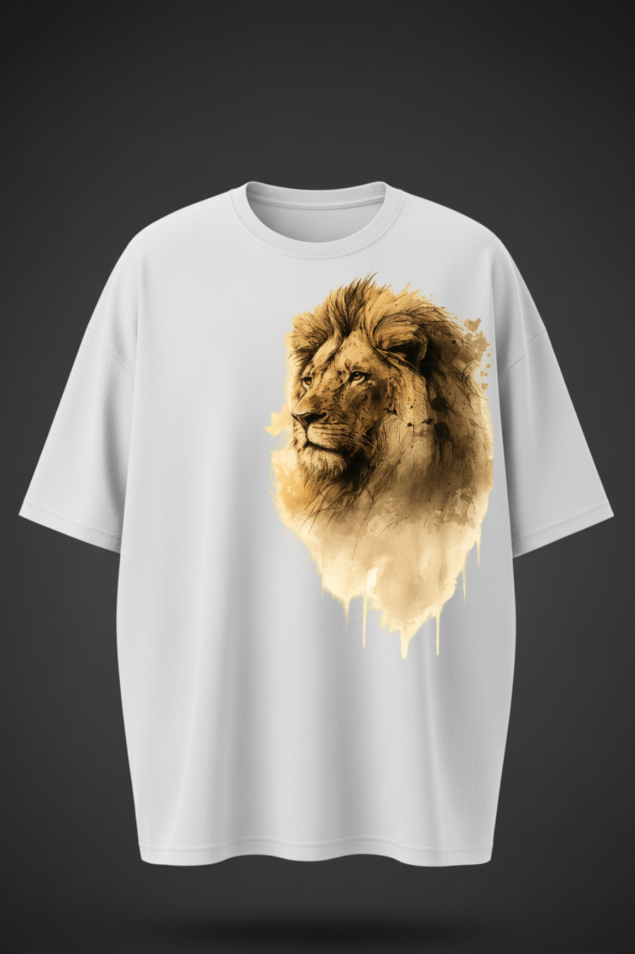 Lion Graphic Oversized T-Shirt – Bold Streetwear Style
