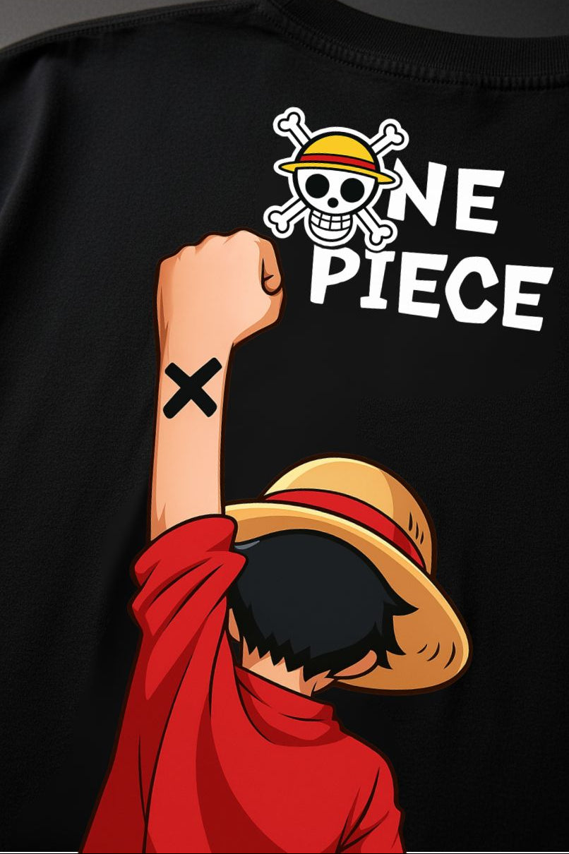 One Piece Oversized T-Shirt – Luffy Inspired Anime Streetwear