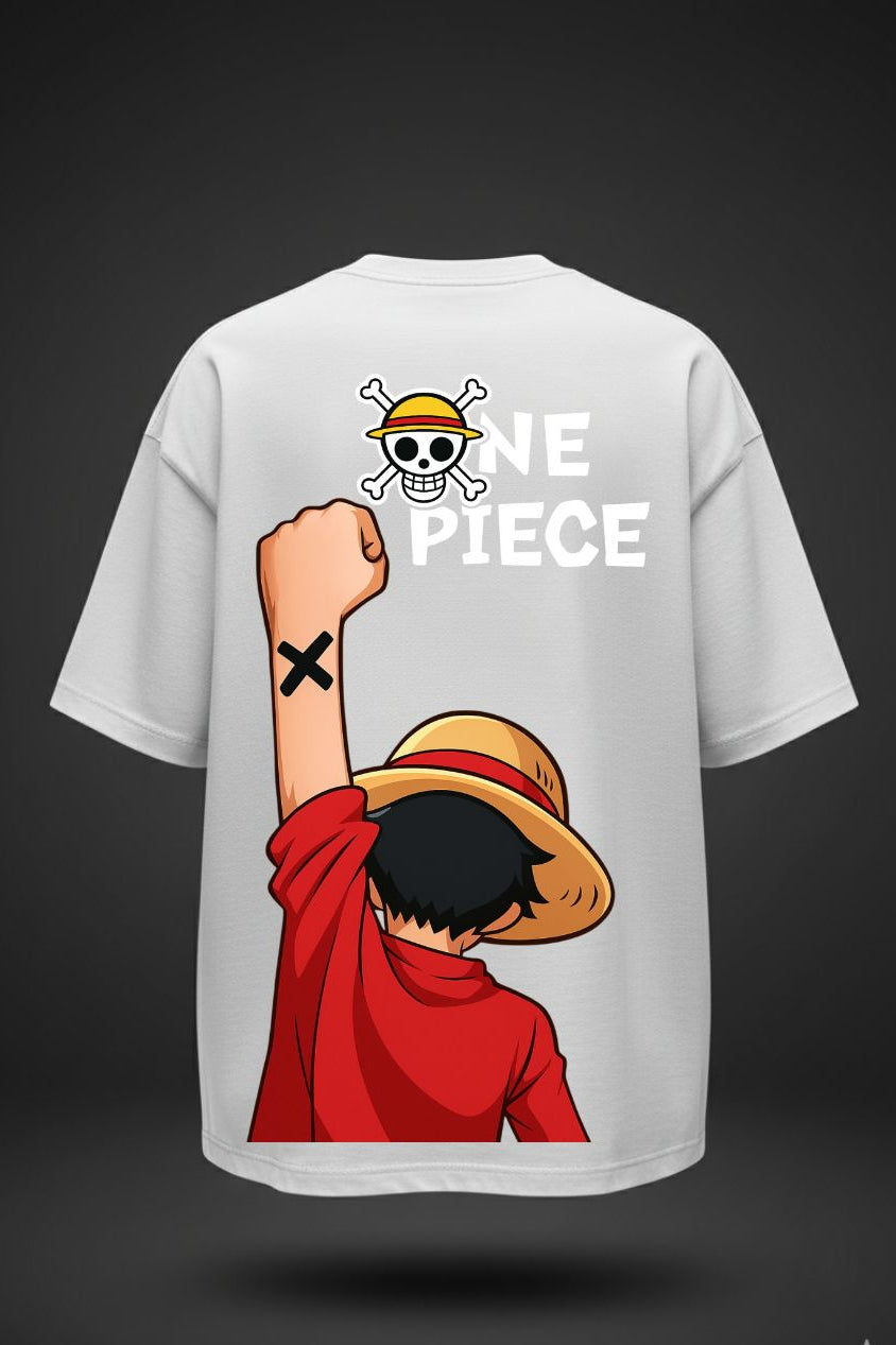 One Piece Oversized T-Shirt – Luffy Inspired Anime Streetwear
