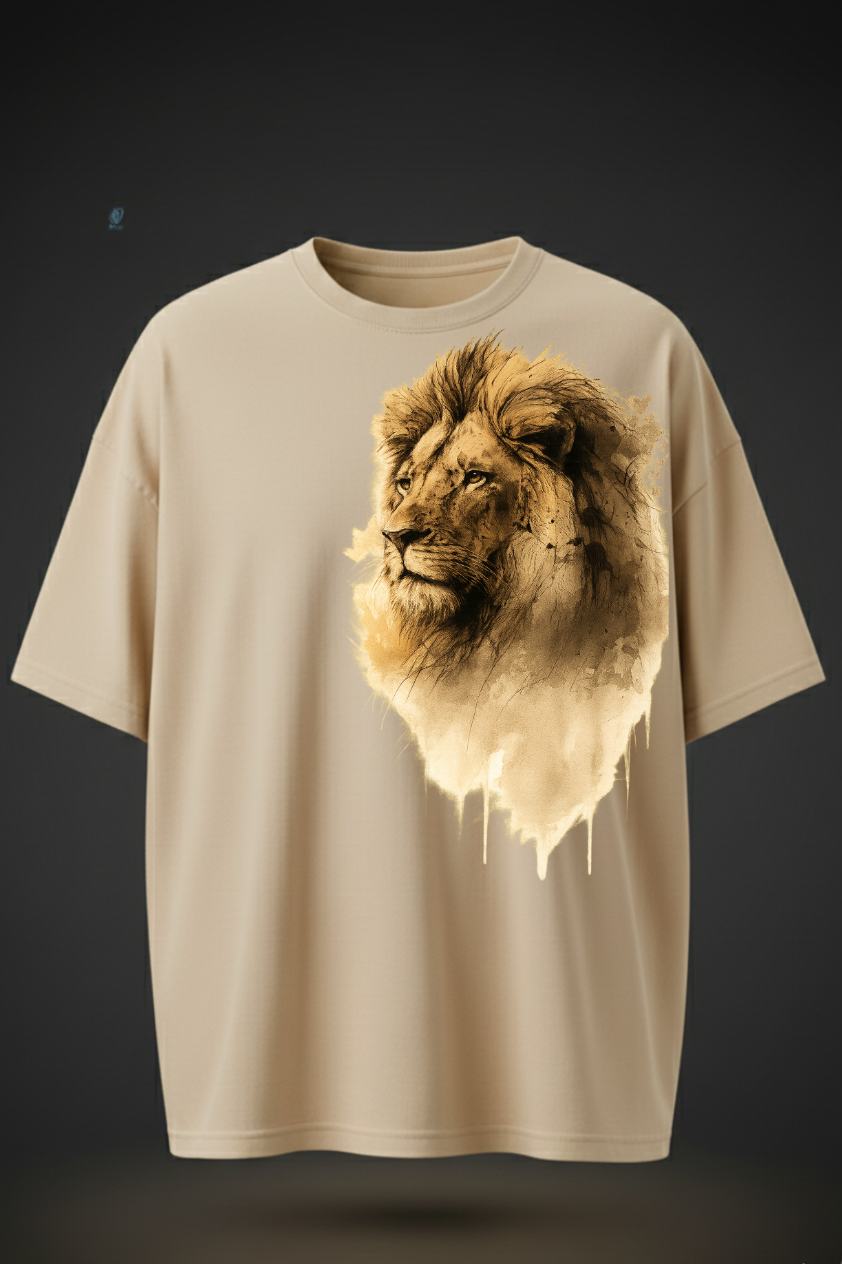 Lion Graphic Oversized T-Shirt – Bold Streetwear Style