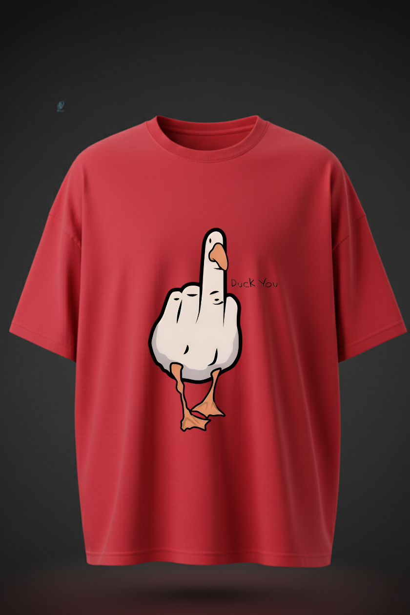 Oversized Duck Graphic T-Shirt – Bold Streetwear Statement