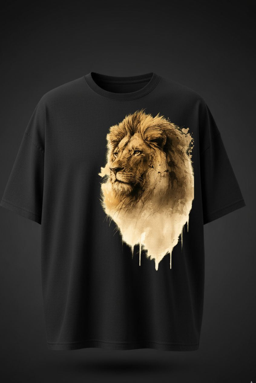 Lion Graphic Oversized T-Shirt – Bold Streetwear Style