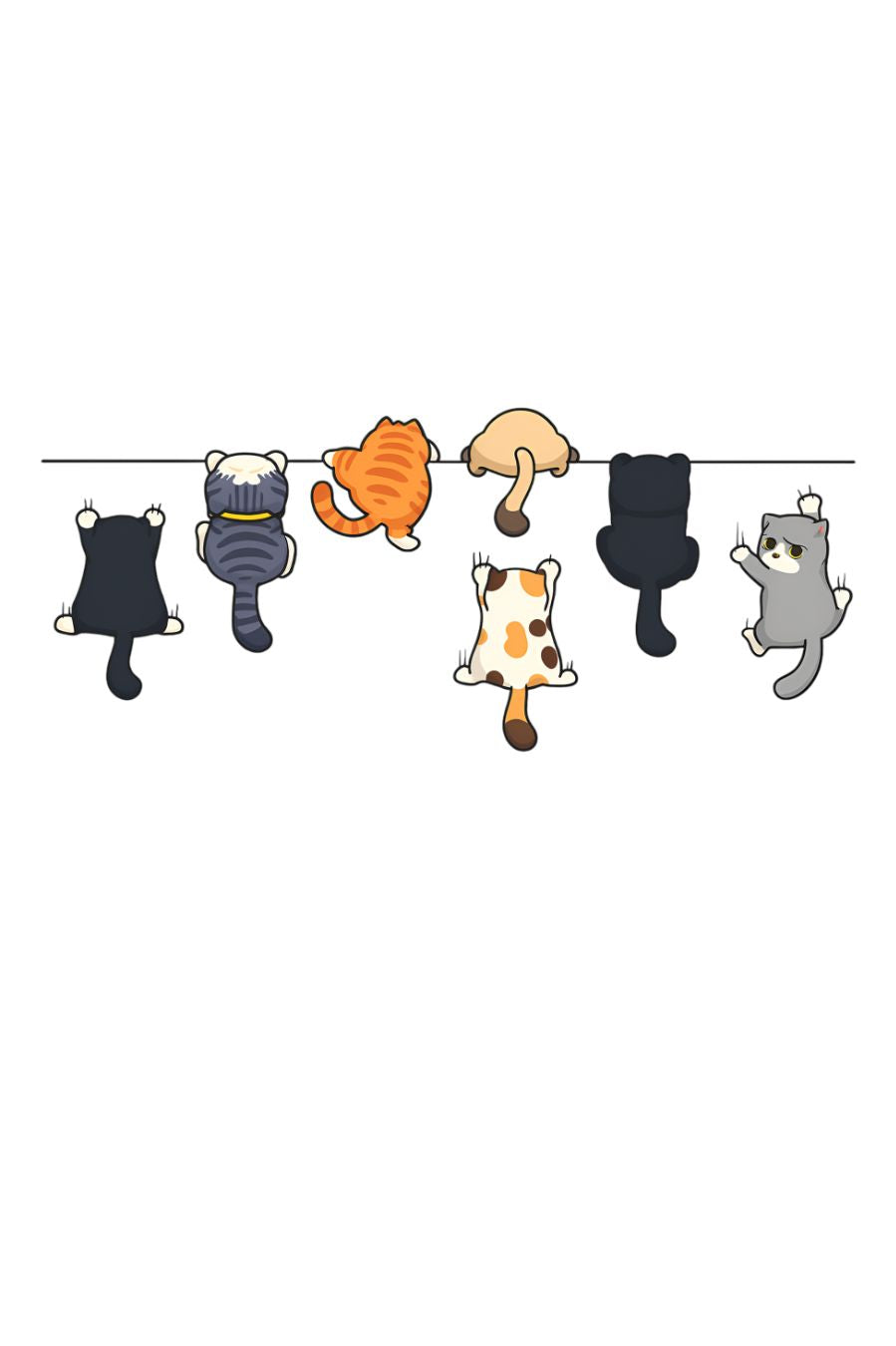 Oversized Cartoon Cat Print T-Shirt – Unisex Streetwear