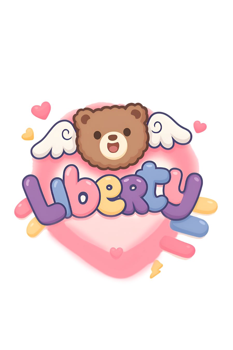 Oversized Teddy Bear Liberty Print T-Shirt – Unisex Casual Wear